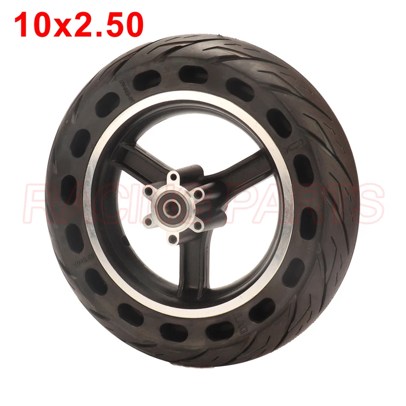 

10-дюймовая шина для электрического автомобиля, скутера, 10x2,50, сотовая твердая шина с колесной втулкой