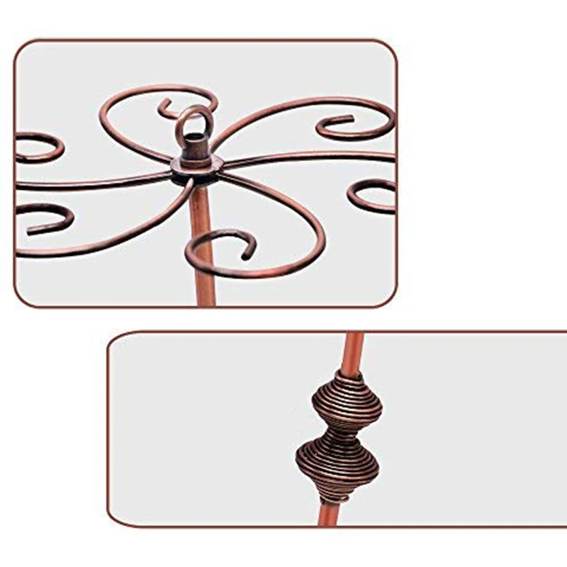 Scrollwork бронзовая стойка для винного стекла элегантный отдельно стоящий держатель