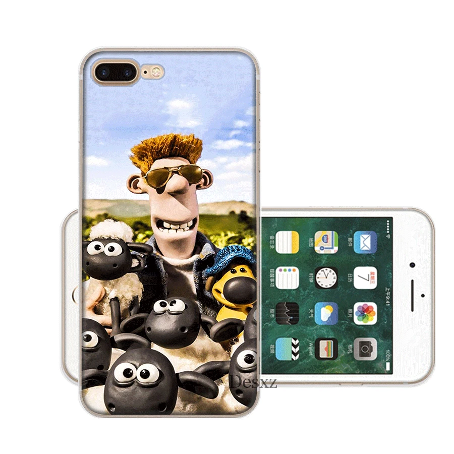 H10 Мобильный телефон чехол для iPhone 7 8 6 6s Plus iPhone 11 Pro X XS Max XR 5 5S SE жесткий чехол Shaun овечья оболочка - Цвет: H10