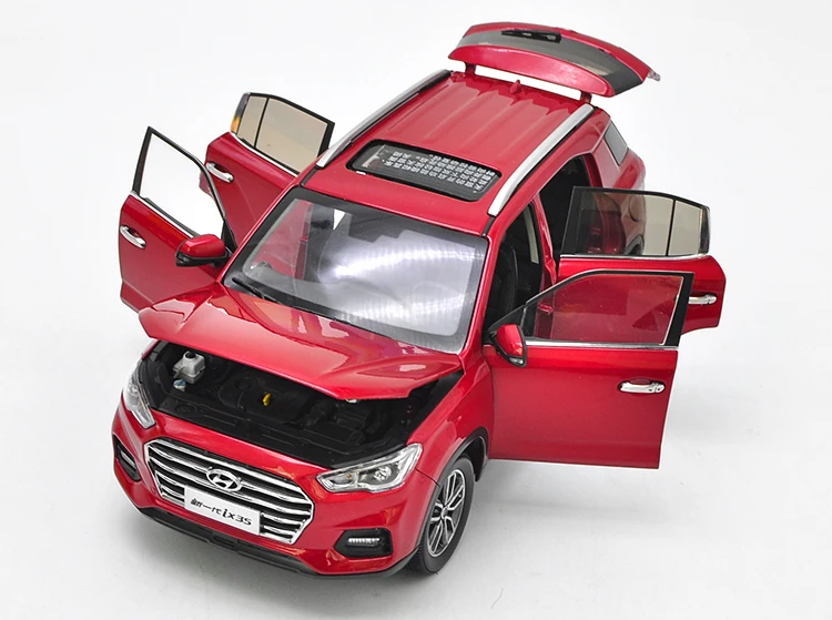 1:18 литье под давлением модель для hyundai IX35 красный внедорожник Игрушечная машина из сплава миниатюрная коллекция подарки Tucson IX 35