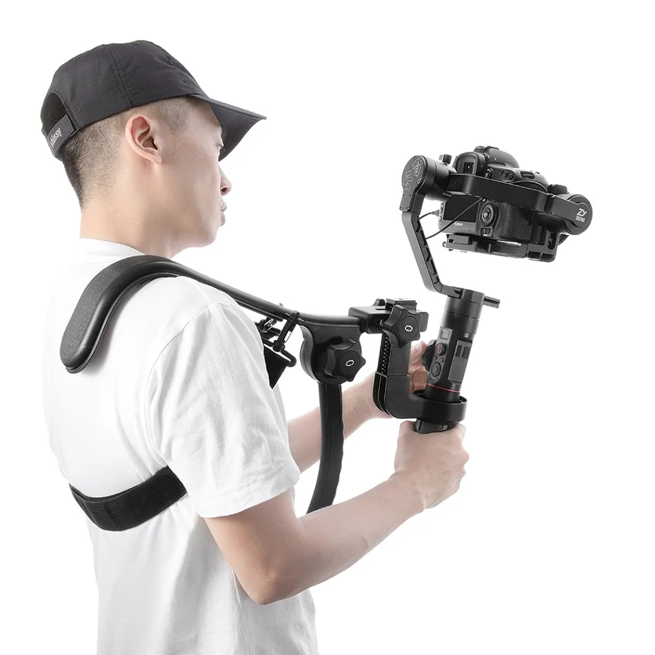 ZHIYUN Crane 2 карданный 3-осевой стабилизатор для всех моделей беззеркальная камера DSLR Canon 5D2/3/4 с сервоприводом для непрерывного изменения фокусировки камеры - Цвет: Crane2-ShoulderBrac