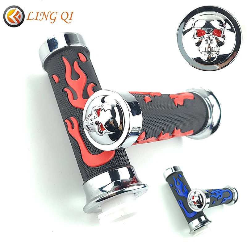 Резиновая пористая резная Нескользящая накладка на руль мотоцикла 22 мм|Руль