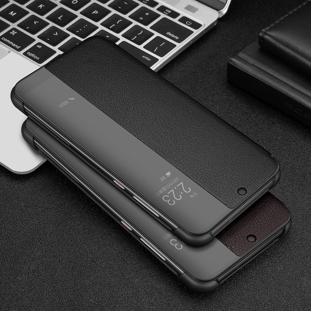 

KAIBASSCE бизнес роскошный Личи шаблон смарт защитный чехол для Huawei Mate10 Pro Mate 40 Pro + Mate RS P20 Pro Чехол