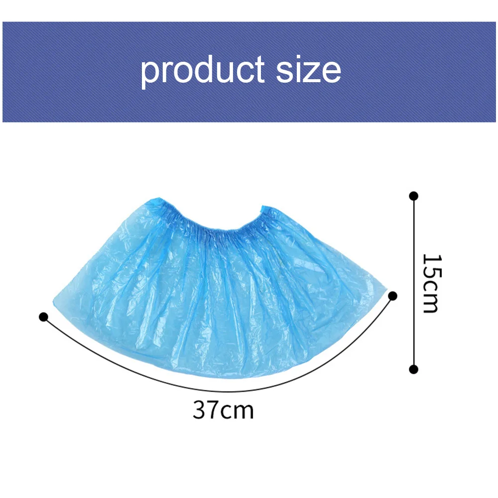 100 шт./упак. одноразовые бахилы утолщенной Пластик открытый дождливый день пол