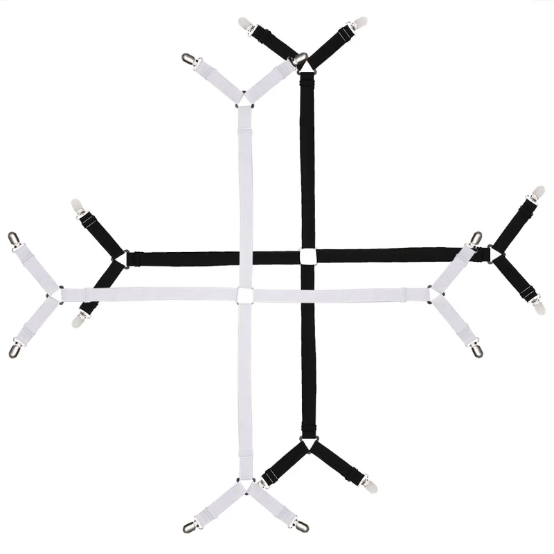 

Bed Sheet Mattress Fasteners Holder Elastic Grippers Clips Suspender Straps Belt HX5B