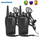 2 шт. Baofeng BF-888S Walkie Talkie888S 6 км портативный CB Ham радио Ручной двухсторонний радио HF приемопередатчик беспроводной интерком BF888S