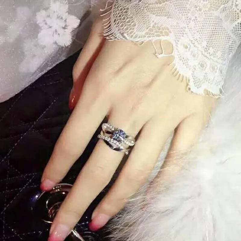 Классические модные ювелирные изделия из стерлингового серебра 925 пробы пара