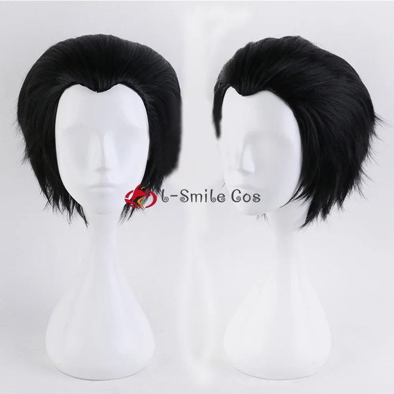 

Katsuki Yuri Wigs Anime YURI!!! on ICE Black Short Cosplay Wig Heat Resistant Synthetic Hair Man Halloween Party Wigs + Wig Cap