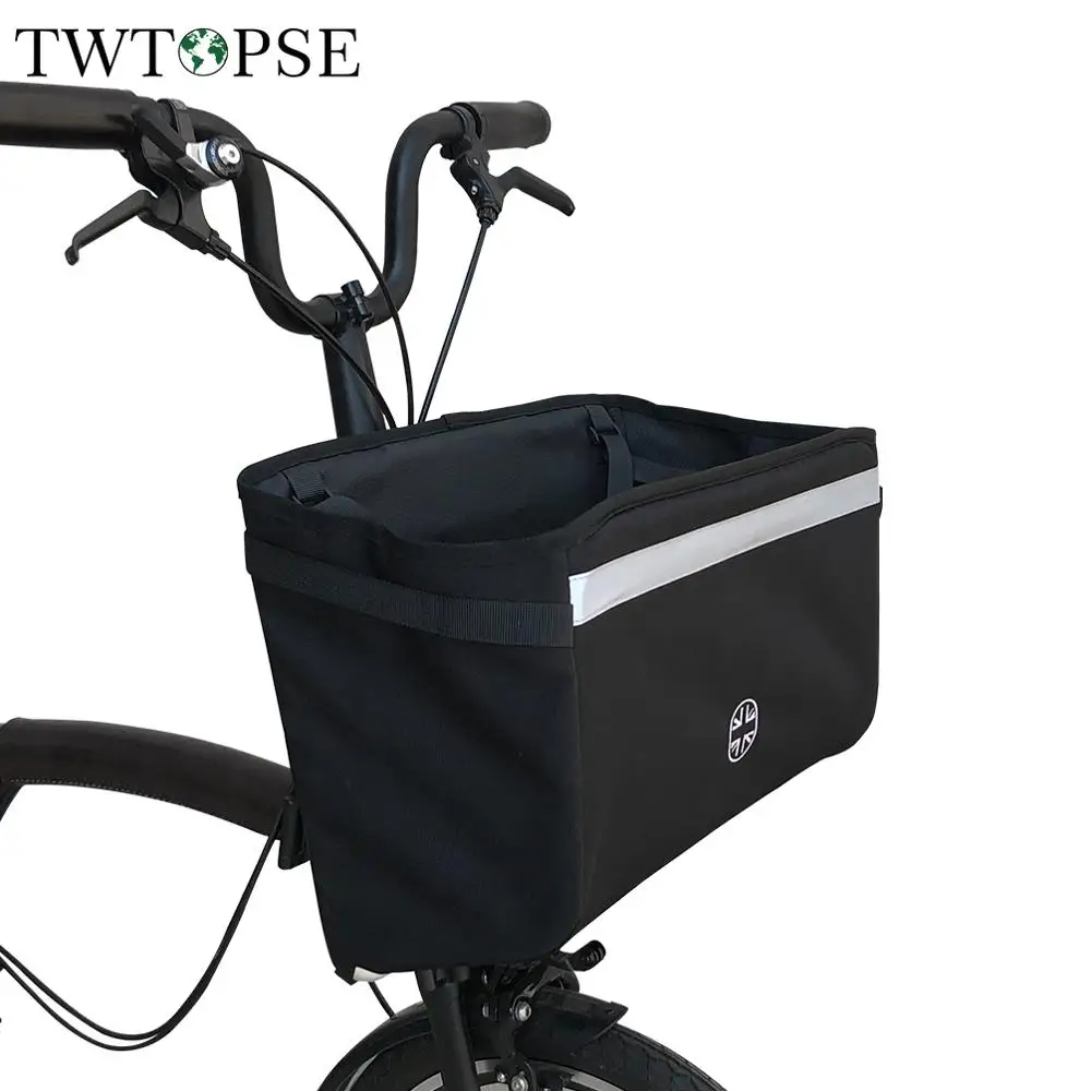 

TWTOPSE Cycling Bicycle Bike Bag With Rain Cover For Brompton Dahon Tern Fnhon 3SIXTY Folding Bike With Bike Front Carrier Block