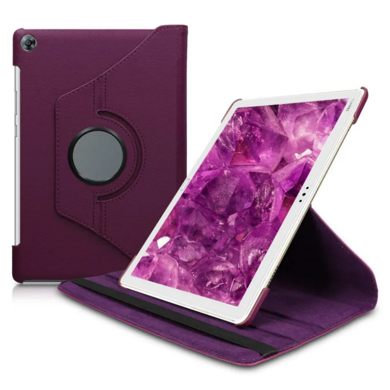 

360 Rotating Case Cover for Huawei MediaPad M5 lite 10 BAH2-W19/W09 DL-AL09 Cover PU Leather for Huawei M5 lite 10.1 Tablet Case