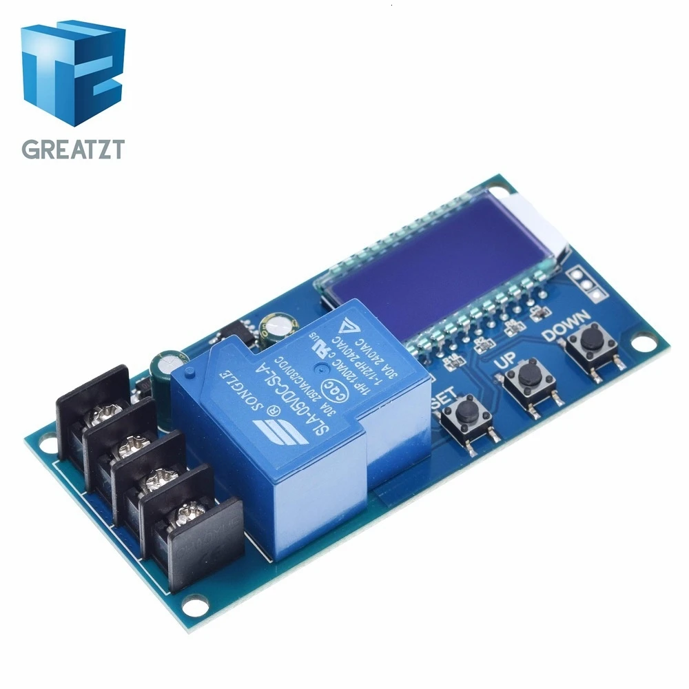 GREATZT DC 6-60 в 30A контроль зарядки аккумулятора модуль защиты платы зарядное устройство переключатель времени ЖК-дисплей XY-L30A