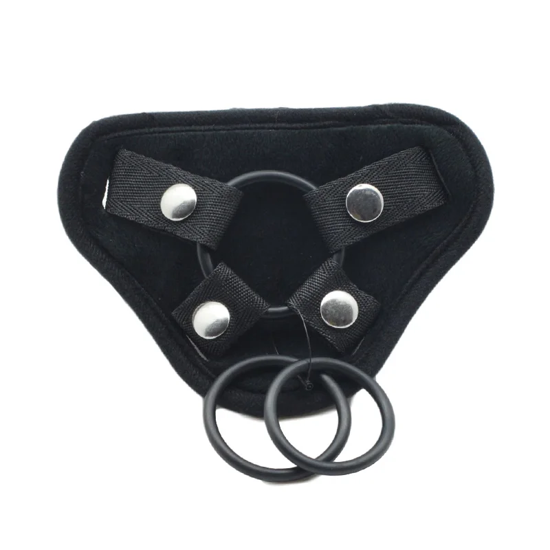 Регулируемый черный плюшевый фаллоимитатор на ремешке Лесбийский аксессуары
