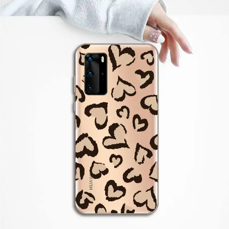 

cute love Phone Case Transparent for Huawei P20 P30 P40 lite pro P smart 2019 honor 8x 10i