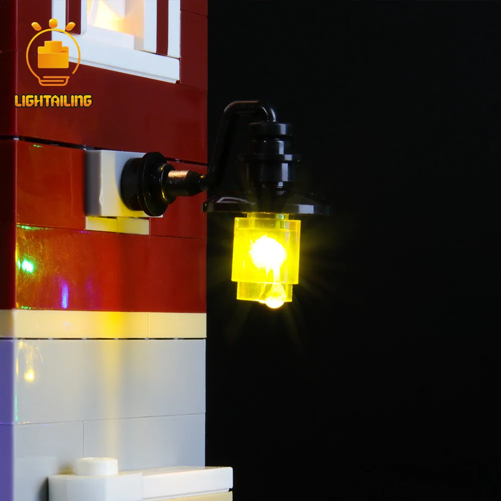 LIGHTAILING светодиодный светильник набор для создателя зимней деревенской пожарной станции светильник ing набор совместим с 10263(не включает модель