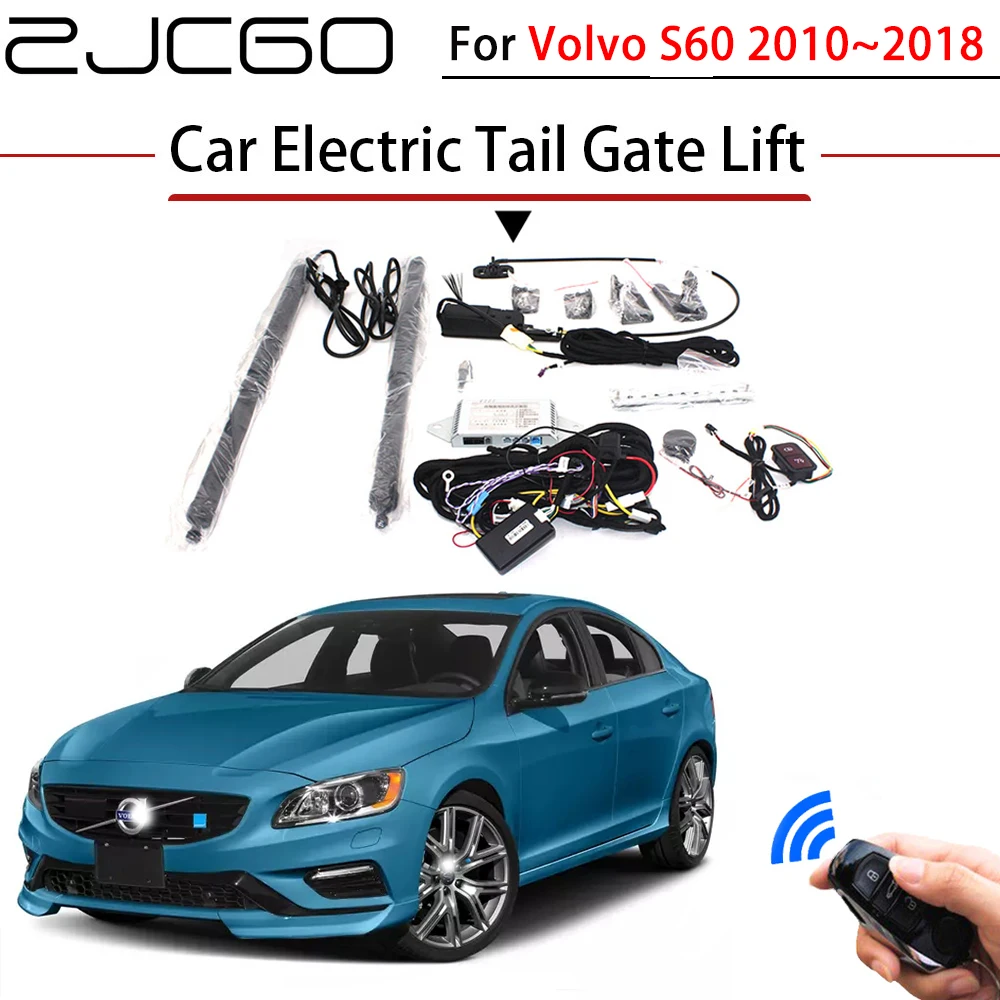 

Автомобильный Электрический подъемник задних ворот ZJCGO, система помощи в багажнике и задней двери для Volvo S60 2010 ~ 2018, оригинальный пульт дистанционного управления для автомобильного ключа