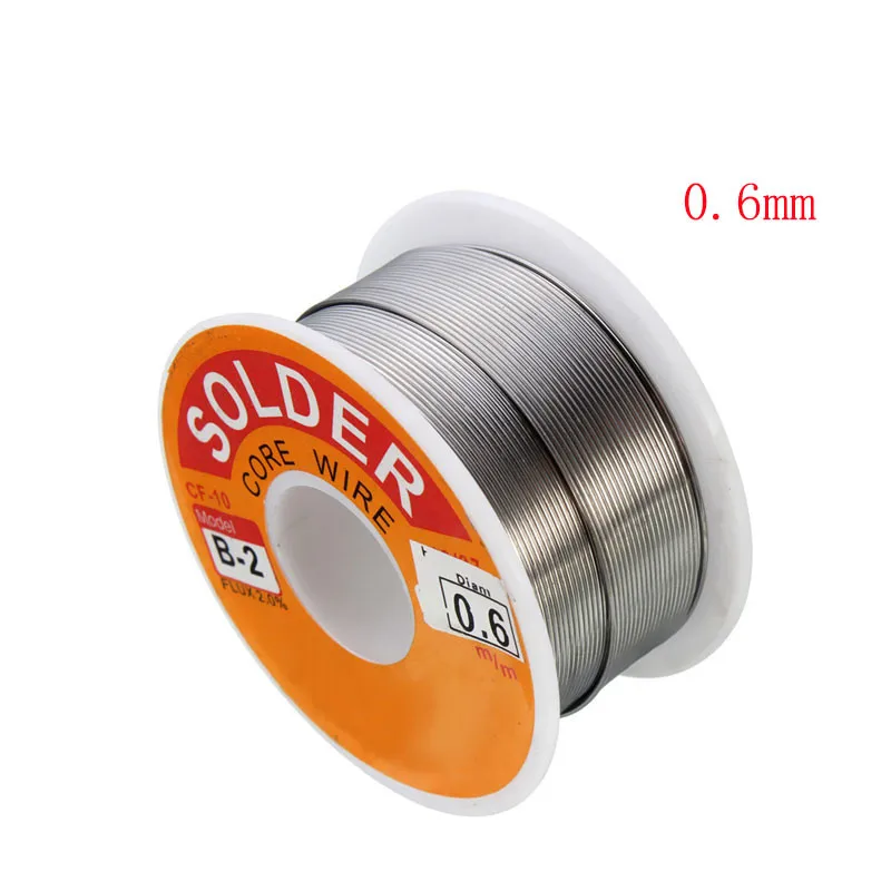 

63/37 Rosin Core Solder Wire Flux 2% Tin Lead Solder Iron Welding Wires Reel 0.5mm-2.0mm 100g Flux Reel Welding Line