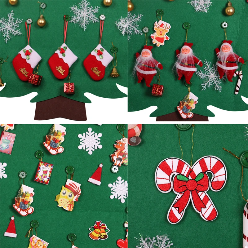 Войлочная Рождественская елка и украшения сделай сам новогодние подарки детские