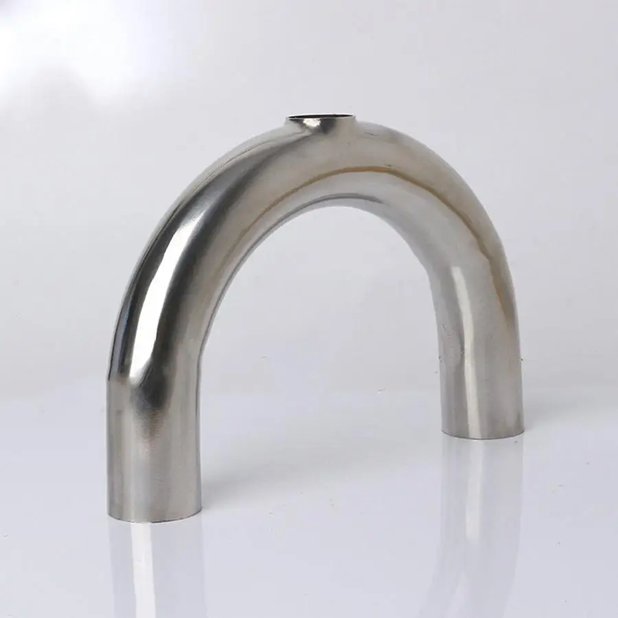 

76mm 3" Pipe OD Butt Welding U Shaped Return Bend 3 Way SUS 304 Stainless Sanitary Fitting Spliter Homebrew Beer