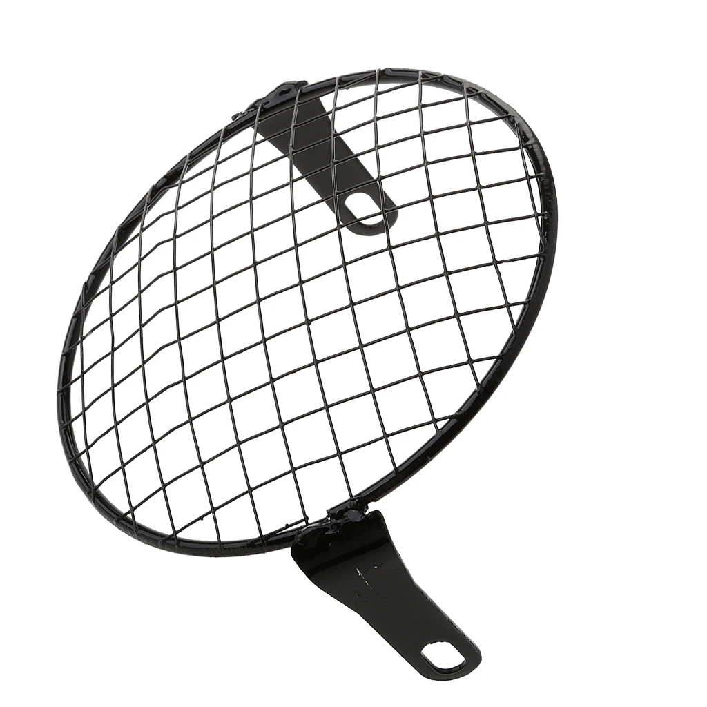 6 3-дюймовый Ретро мотоциклетный Гриль боковое Крепление фара квадратная сетка