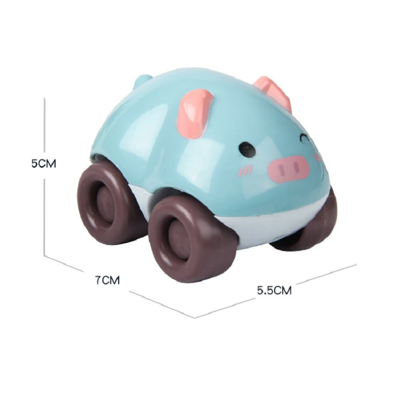 

Magnetic Inertial Animal Car Funny Cartoon Train Set Little Magnetic Plastic Car Toy Track Railway Vehicles Kids Toy