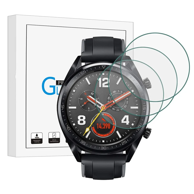 

3-1PCS Screen Protector Glass For Huawei Watch GT 2/GT2 Pro 46mm 42mm Smartwatch Protective Film on GT 2 Smart Watch Accessories
