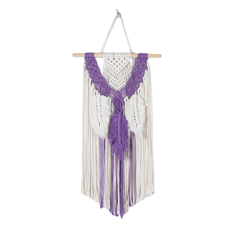 

Creative Bohemian Cotton Rope Mixed 3-Leaf Woven Tapestry European Style Wall Decoration Popular Style