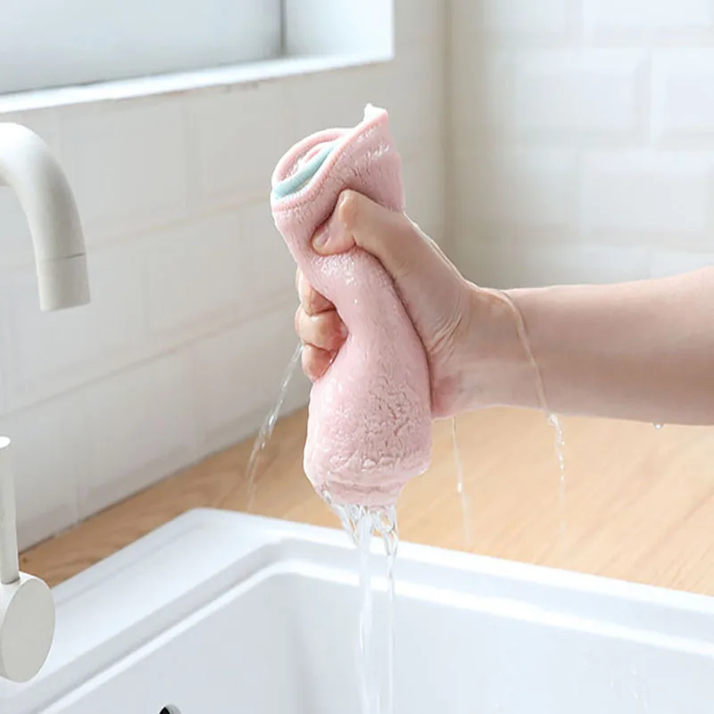 

3pcs/lot Home Microfiber Towels For Kitchen Absorbent Thicker Cloth For Cleaning Micro Fiber Wipe Table Kitchen Towel