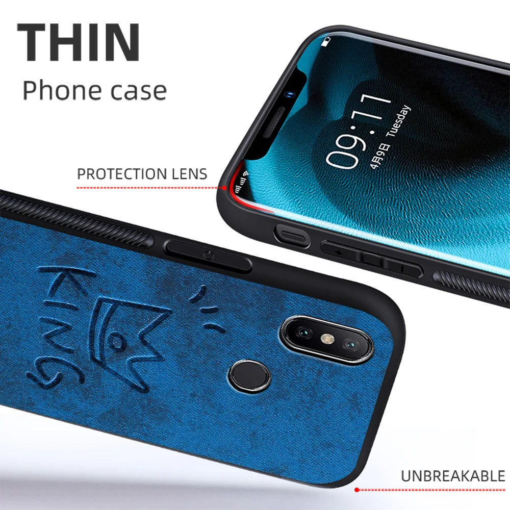 

Fabric Cloth Case For Poco X3 F2 Pro F3 M3 X2 Shockproof Back Cover For Xiaomi Mi 9T 8 SE A2 A3 9 Lite Mix 3 Redmi K40 K30 Funda