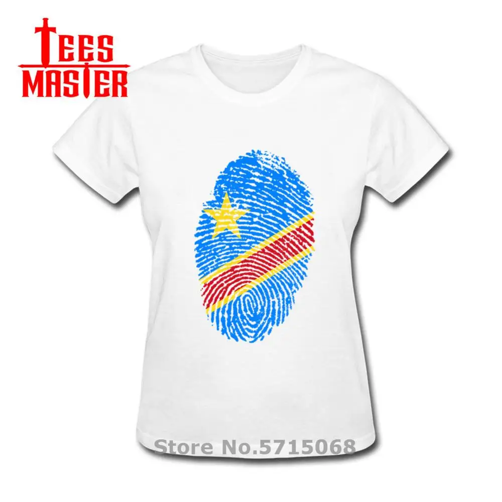 Новинка Флаг Конго Мужская футболка с отпечатком пальца женские футболки