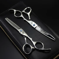 freelander 5 56 inch hairdressing barbershop professional cutting scissors hair shears japan 440c salon hair thinning scissors