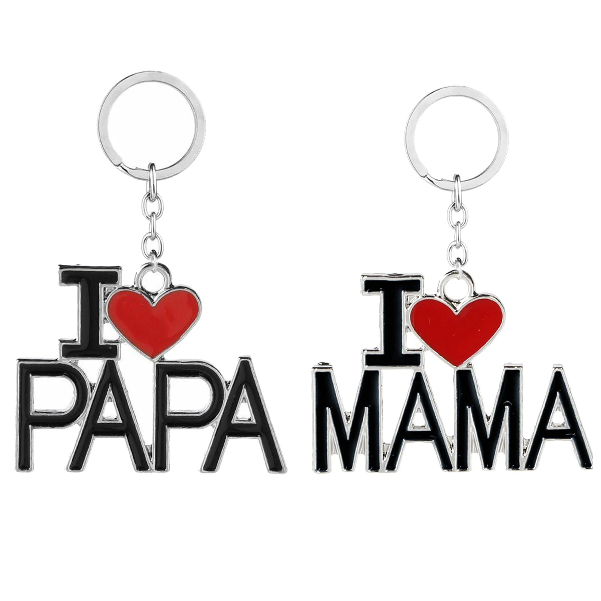Брелоки для ключей с надписью Мама папа|Брелоки| |