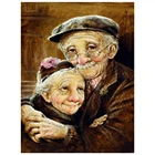 Алмазная вышивка для старых пар, винтажное искусство 5D, алмазная живопись, полноразмерная вышивка крестиком, Алмазная мозаика mazayka, алмазная вышивка сделай сам