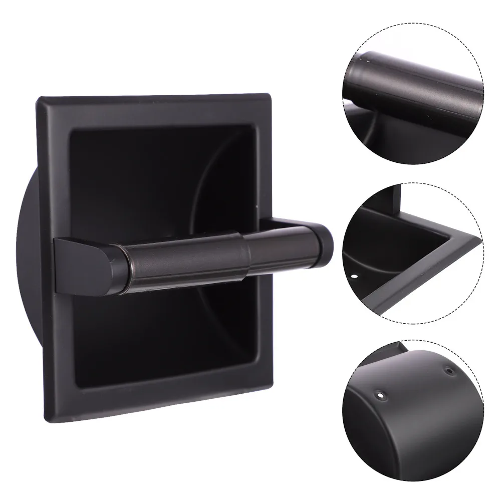 

Creative Roll Paper Stand Practical Paper Holder Embedded-in Tissue Rack