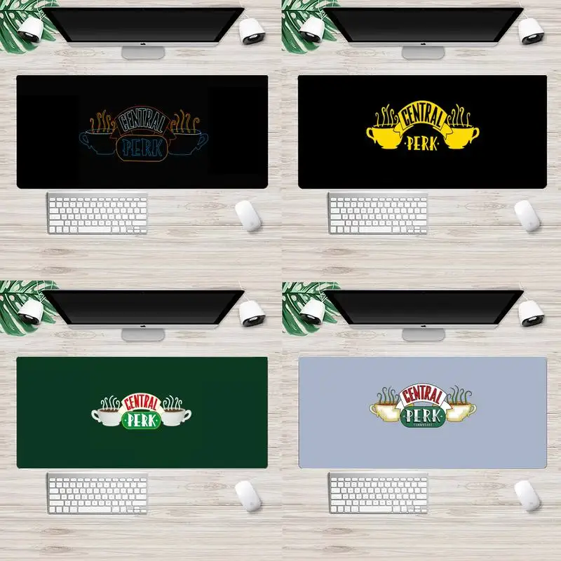 

Central Perk Friends Rubber Mouse Durable Desktop Mousepad Animation XL Large Gamer Keyboard PC Desk Mat Takuo Tablet Mousepads