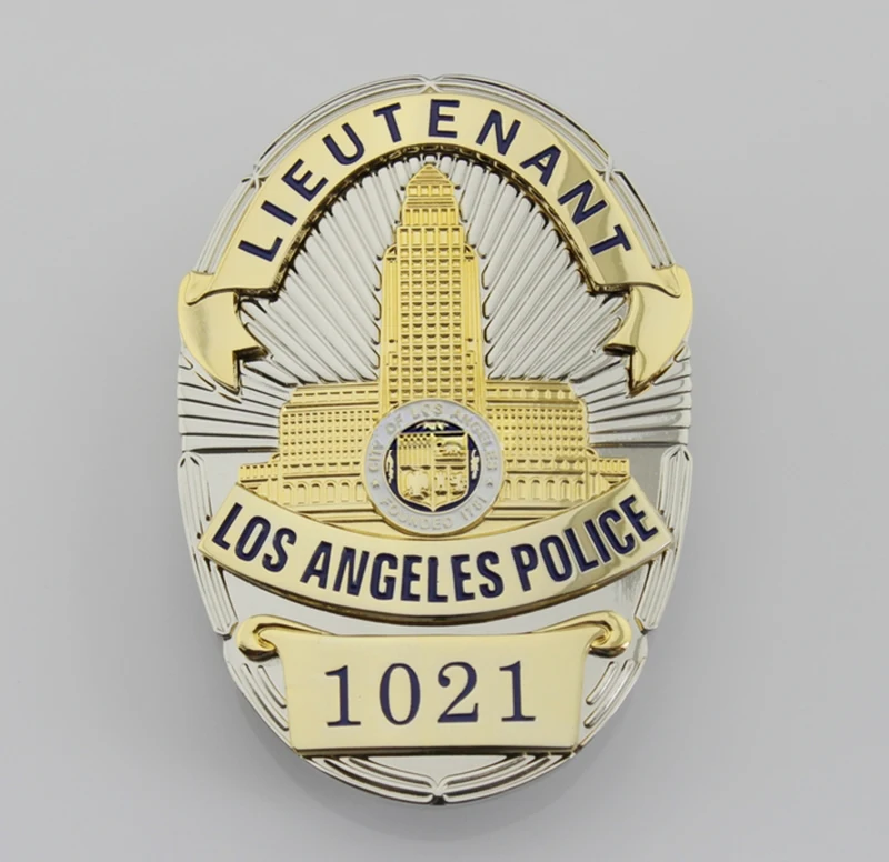 Badge Классический флаг США, полицейский № 1021, значок реплики фильма - Цвет: Badge