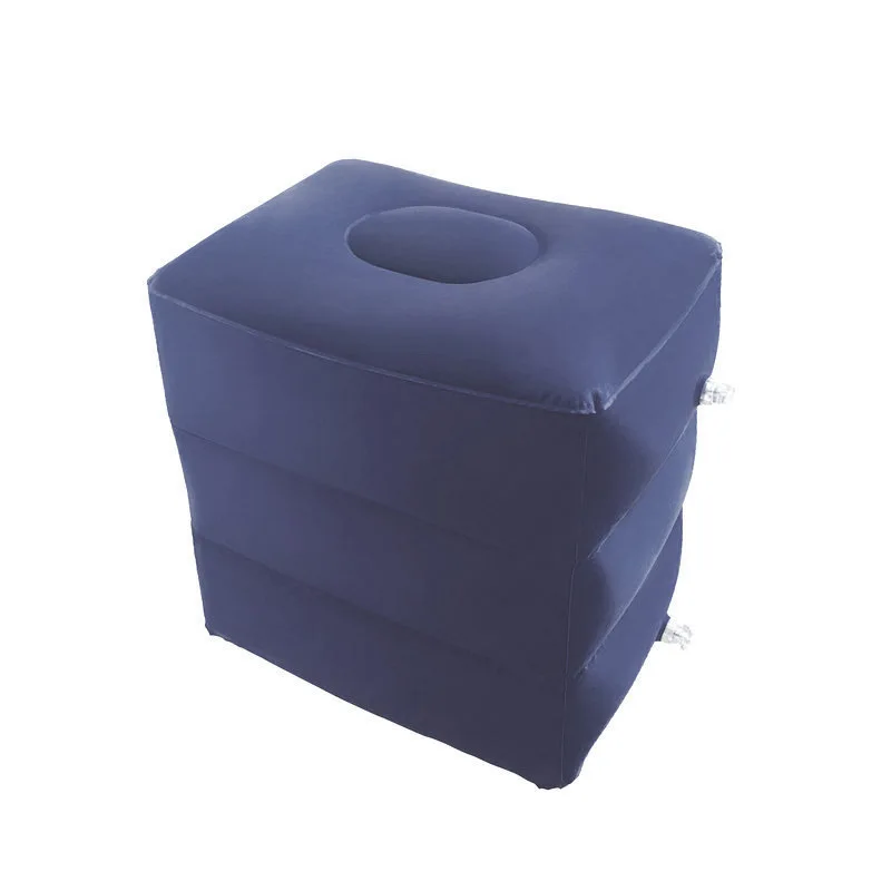 Navy Blue OLOEY многофункциональная детская подушка, Детская Надувная подушка для путешествий, подушка для ног, для детей, для сна, подставка для ног на самолет, автомобиль, автобус - Цвет: Navy Blue