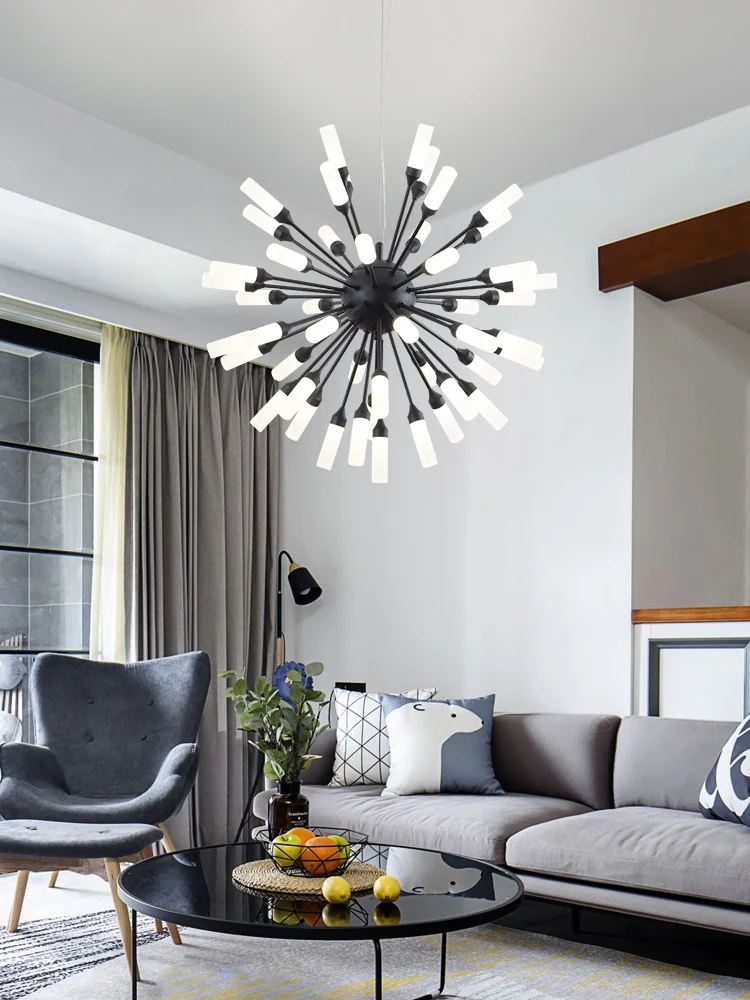 Modern Led Lamp Design Chandelier CeilingLiving Black Room Bedroom Dining Light Fixtures Decor Home Lighting Lights | Лампы и