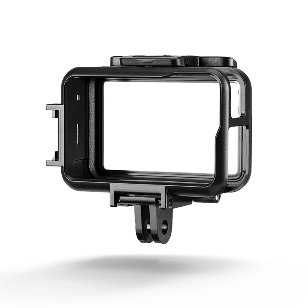 Вертикальная Горизонтальная Рамка чехол для DJI Osmo Action с холодной башмаком 2 головы БЫСТРОРАЗЪЕМНАЯ Пряжка Кронштейн Защитный корпус крепление