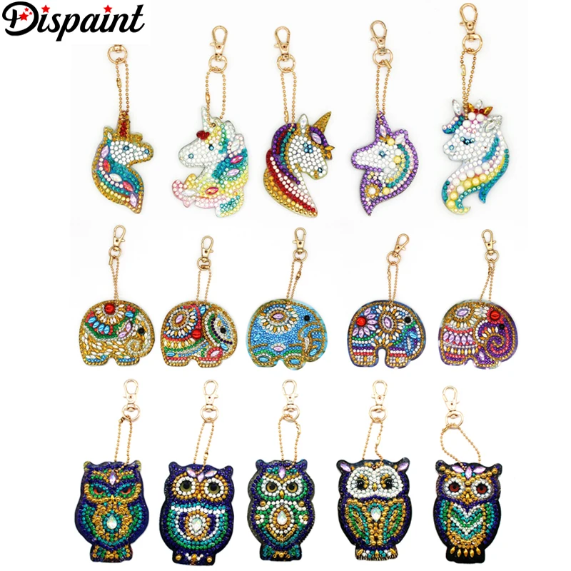 Dispaint 5D алмазная картина брелок специальная подвеска с вышивкой Наборы