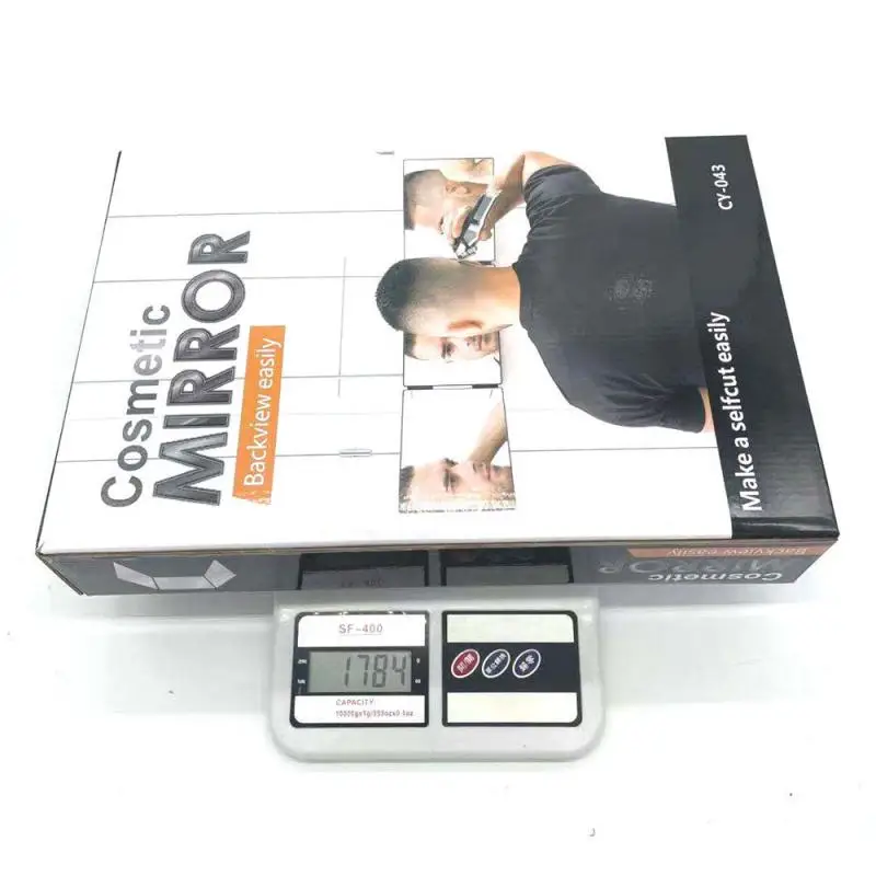 

3-Way Mirror A 360-degree Viewing Angle Practicing Mirror With Fill Light And Magnifying Glass For Self Hair Cutting And Styling
