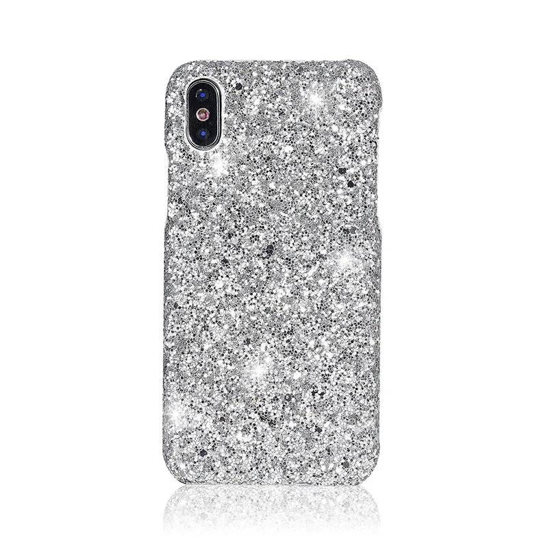 Роскошный блестящий чехол для iPhone X XS Max XR 10 8 7 6 6S Plus розовый золотой черный