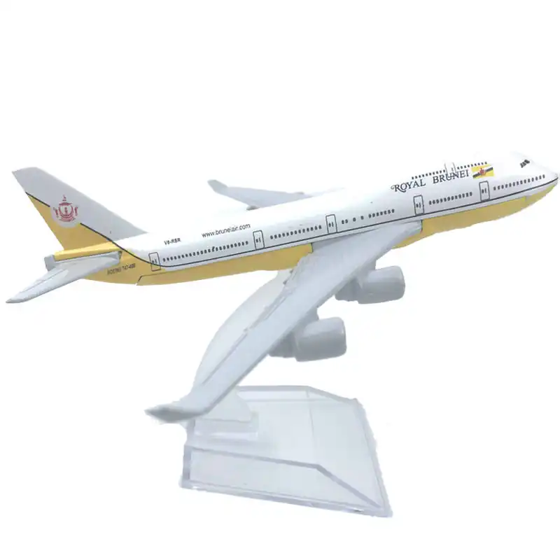 

Royal Brunei Airlines Boeing 747 Aircraft Model 6" Metal Airplane Diecast Mini Moto Collection Eduactional Toys for Children