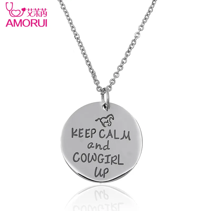 Невыцветающее Ожерелье ковбойская лошадь бижутерия для влюбленных ожерелье