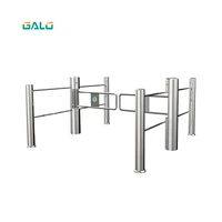 supermarket rfid card reader security fully automatic swing barrier gate