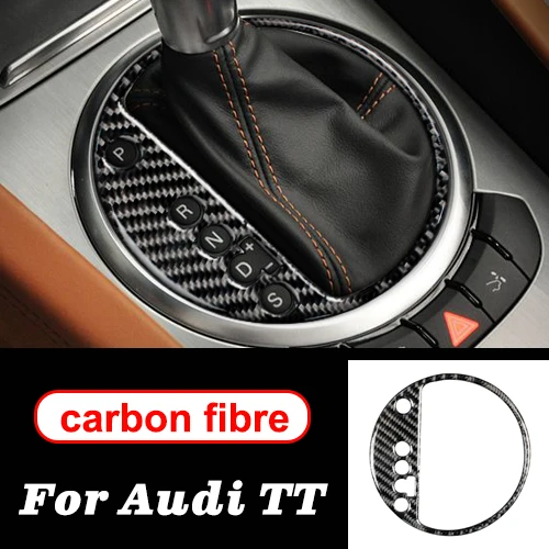 Gear Panel A Для Audi TT автомобильные стикеры s8n8j MK123 TTRS центральная консоль из углеродного волокна Воздушная Шестерня панель Выход Рулевое колесо аксессуары для салона автомобиля - Название цвета: Gear Panel A