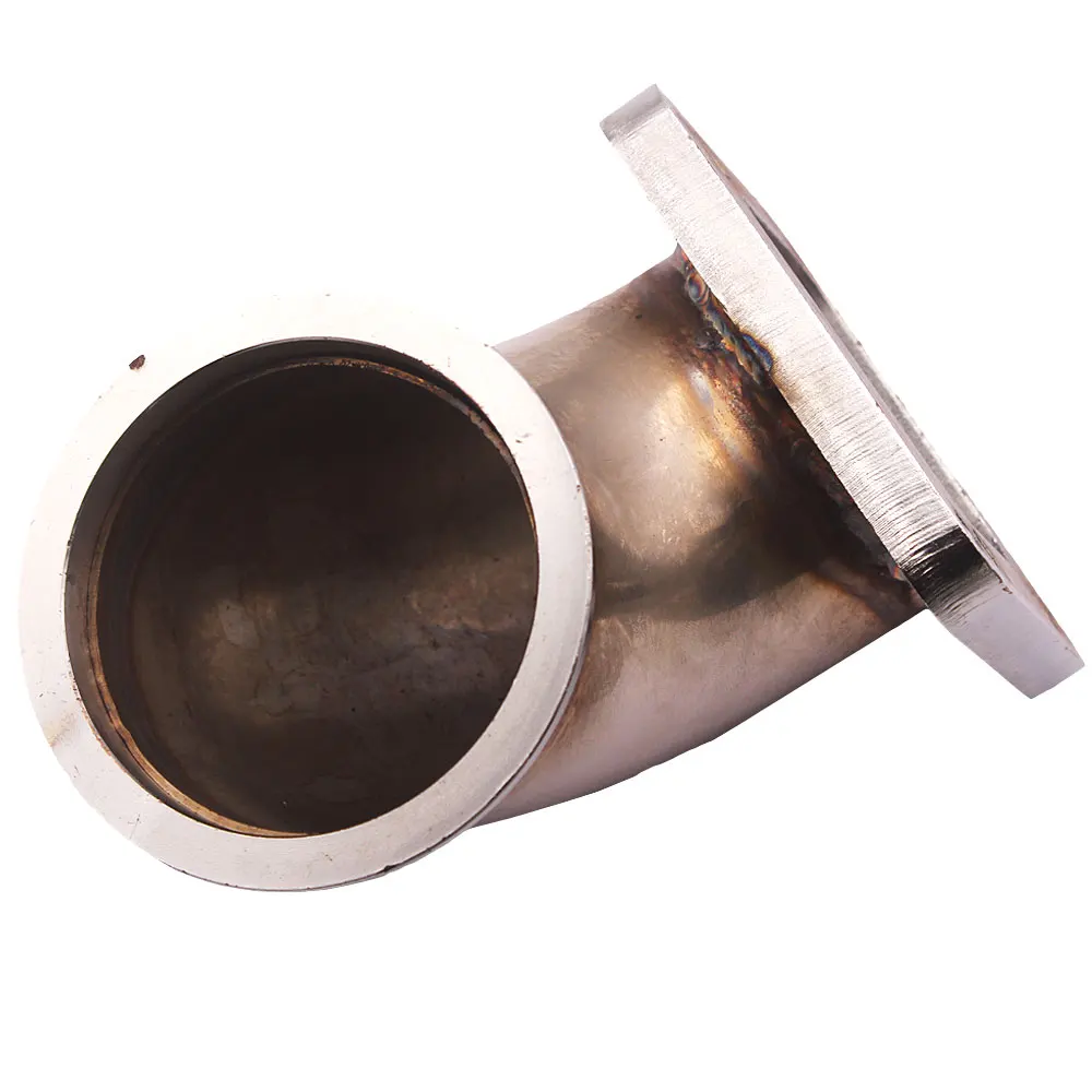 Выхлопная труба 3/4 &quotV Band T3 Turbo из нержавеющей стали с угловым адаптером 90