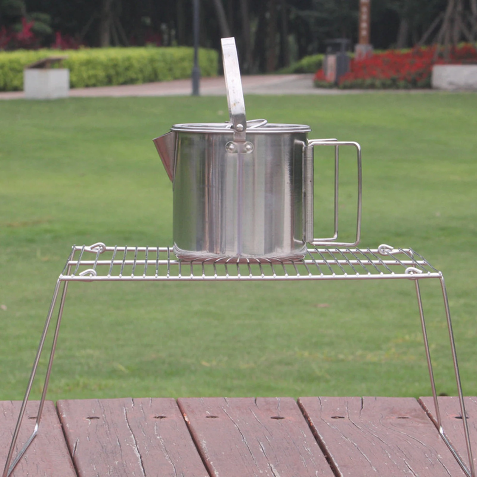 

Multiple Purposes Barbecue Rack Foldable Large Capacity For Outing Barbecue Activities Camping, Fishing Outdoor With Storage Bag
