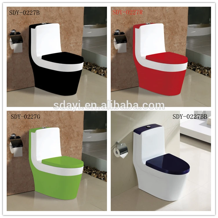 ceramic colored wc toilet bowl sanitary ware toilet pink color Best