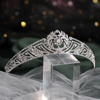 cheap bride hair jewelry silver wedding crown bijoux cheveux tocados para novia bar mitzvah hair acessories