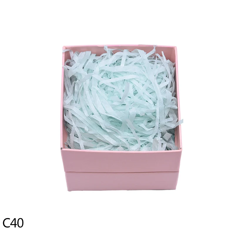 C40 10/20/50 г DIY бумажная рафия измельченные морщинка Бумага конфетти подарки/коробка наполнение Материал наряд в качестве подарка на день рождения Свадебная вечеринка украшения свадебные принадлежности - Цвет: C40